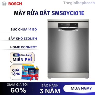 Máy rửa chén bát Bosch SMS8YCI01E serie 8