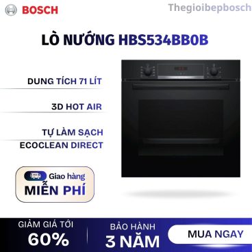 Lò nướng âm Bosch HBS534BB0B