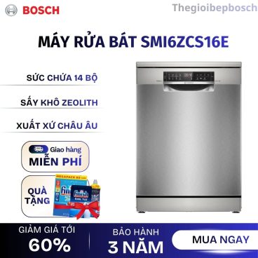 Máy rửa bát bán âm Bosch SMI6ZCS16E