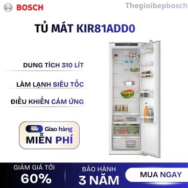 Tủ lạnh 2 cánh side by side 260 lít Bosch KIN86ADD0