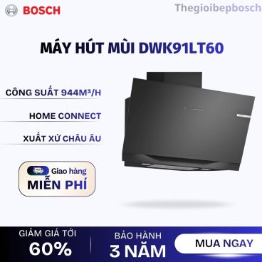 Máy hút mùi áp tường Bosch DWK91LT60 Serie 8