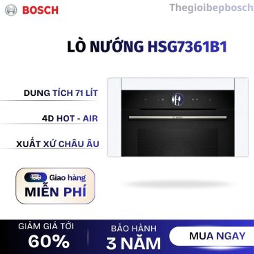 Lò nướng kèm hấp Bosch HSG7361B1